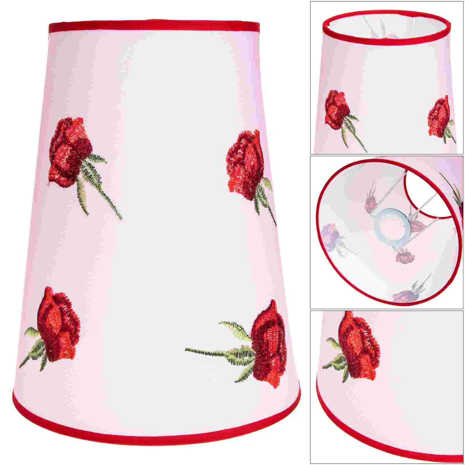 

Light Cover Lamp Shades Table Lamps Rose Lamp Shade Decked Accessories Lampshade Embroidered Candelabra Lamp Shade