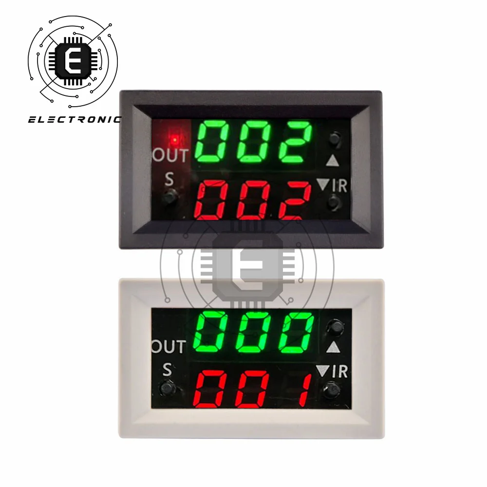 

DC 12V Dual Display Time Relay Module Time Delay Relay Mini LED Digital Timer Relay Timing Delay Cycle Time Control Switch Home