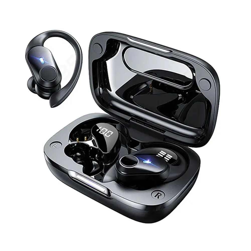 

Портативные Накладные наушники T59, настоящие Беспроводные наушники с дисплеем аккумулятора, Спортивная гарнитура с долгим сроком службы, стереонаушники, наушники-вкладыши