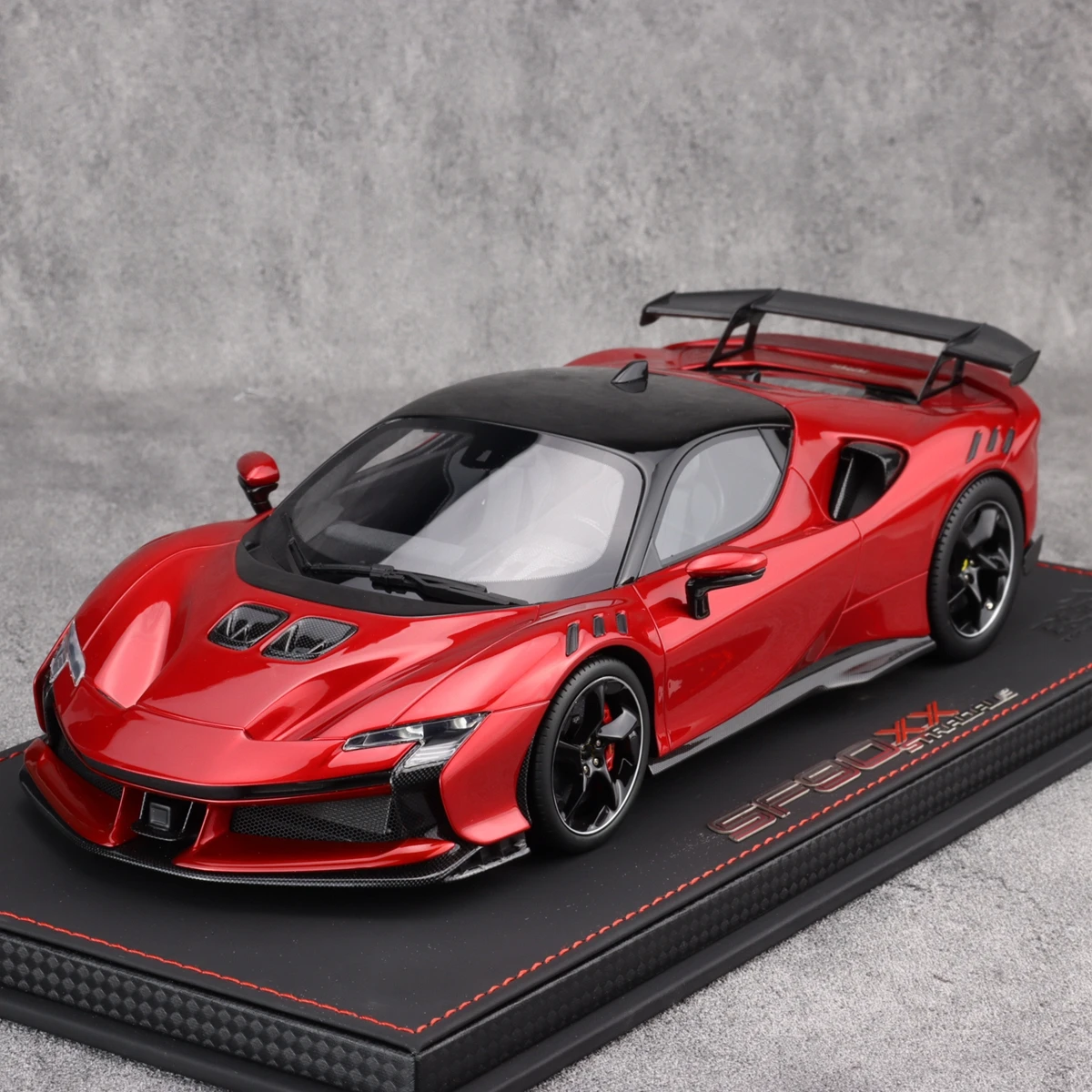 BBR 1:18 SF90 XX Stradale металлическая красная имитация ограниченная серия статическая