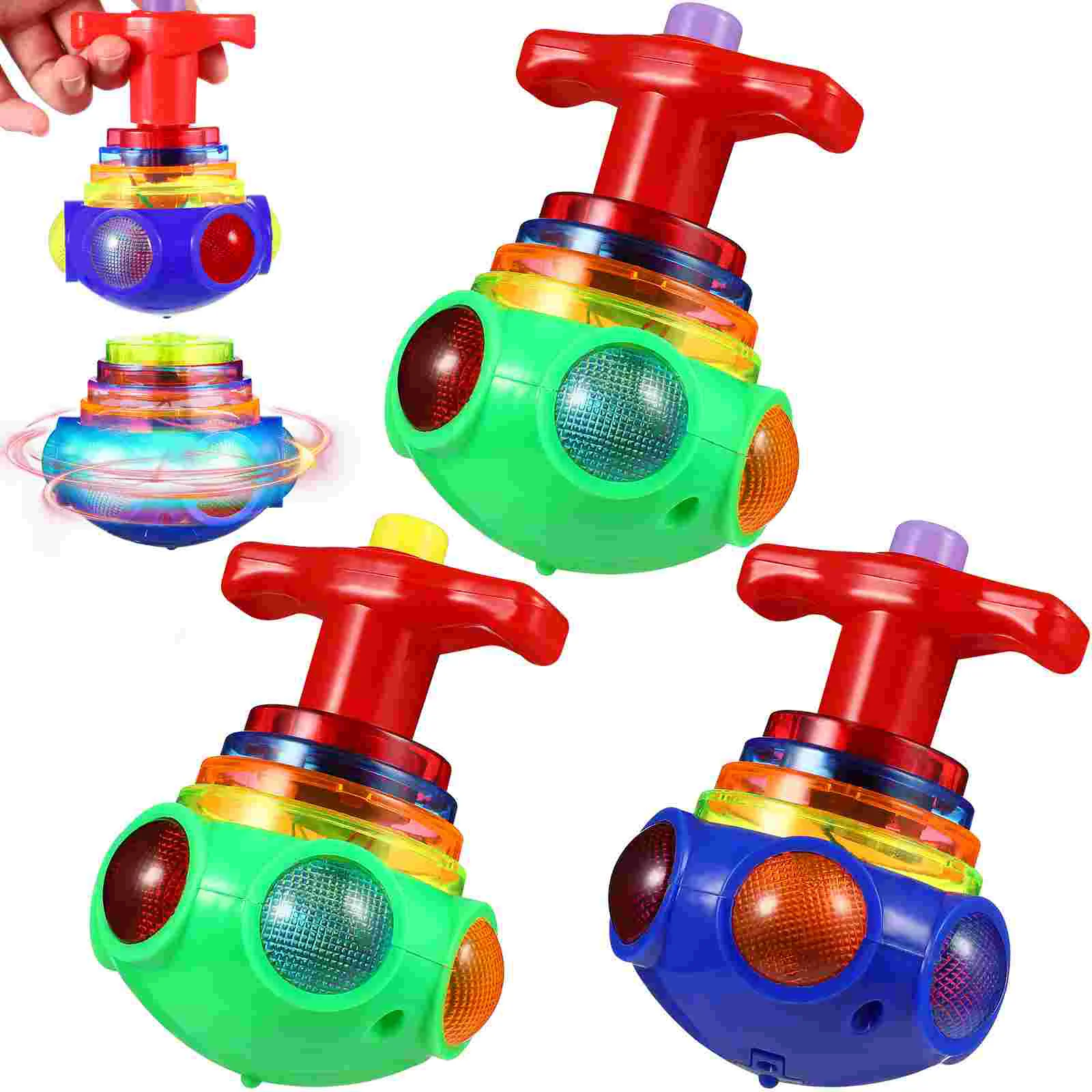 

Gyro Playthings Music Rotate Game Toy LED Toycreative Light Electric Puzzle