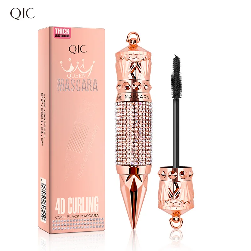 4D Тушь для ресниц с алмазным покрытием шелковое волокно водостойкая Удлиняющая