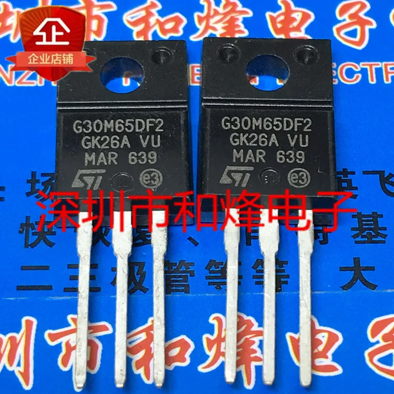 

5 pieces STGF30M65DF2 GF30M65DF2 TO-220F 650V 30A