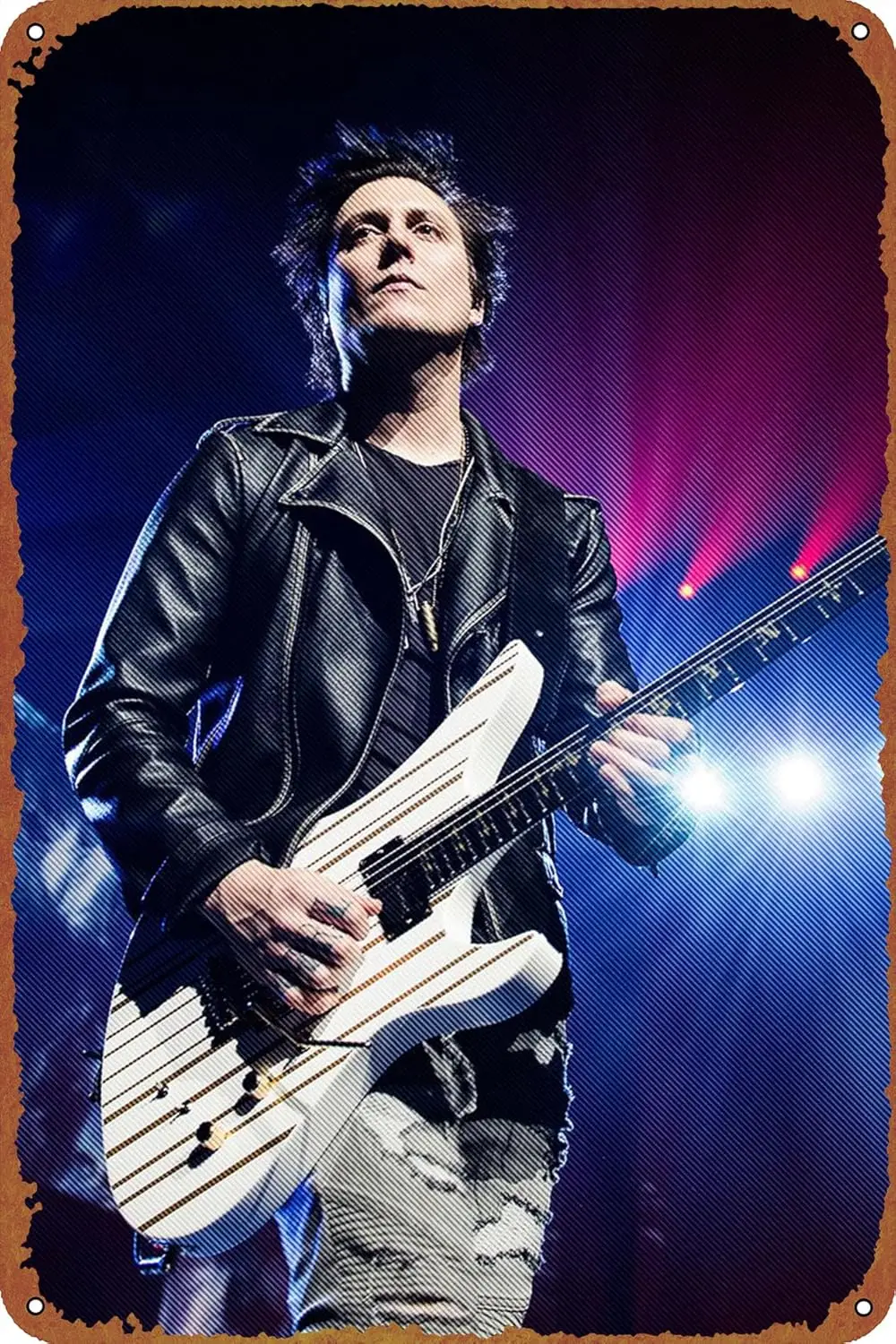 Synyster Gates Guitarist Металлическая жестяная вывеска Настенный декор Забавная винтажная