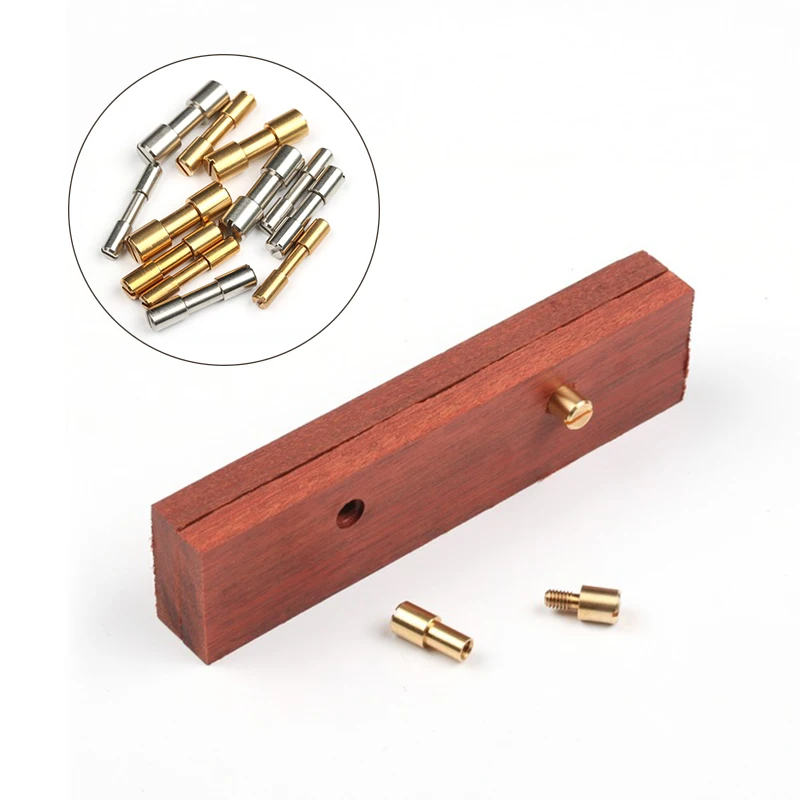 

5Pcs Brass/Stainless Steel Bolts Fastener Screws for DIY Knife Handle Material Screws Lock Knife Shaft Fastener Rivets 4Size