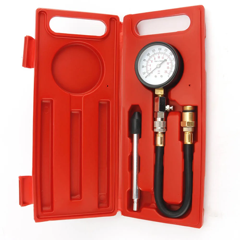 

Манометр для измерения давления в цилиндре, измеритель давления с адаптером M18, для бензиновых и газовых двигателей, для автомобилей и мотоц...