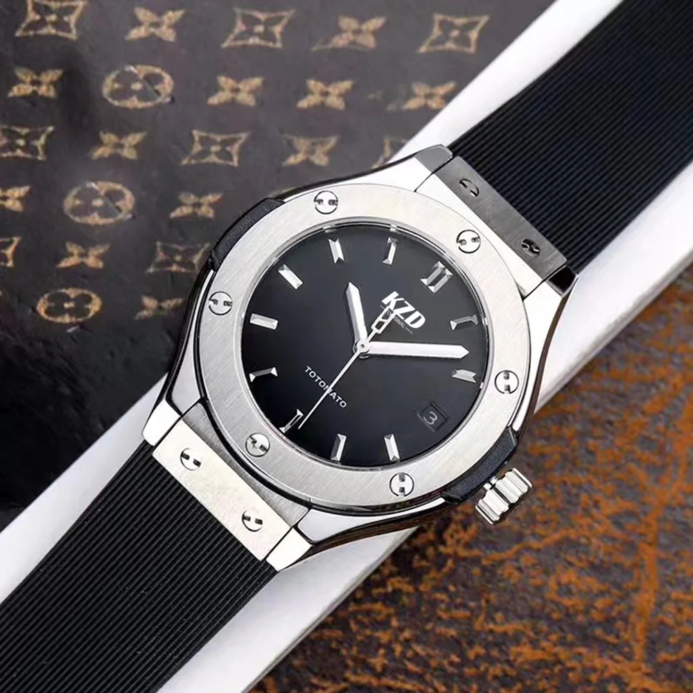 

Hot Original Men's Military Self-Wind Mechanical Watch Man Automatic Date Leather Strap Wristwatch Relogio Masculino AAA Clocks