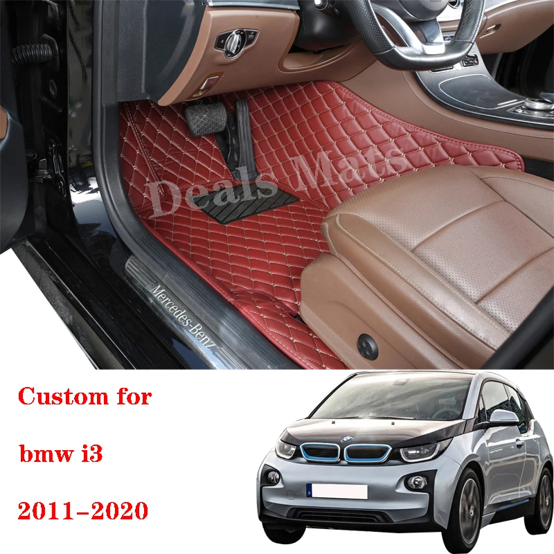 

Автомобильные коврики для Bmw I3 2011-2020, оригинальные водонепроницаемые коврики для салона, кожаные автомобильные накладки на ножки, аксессуары