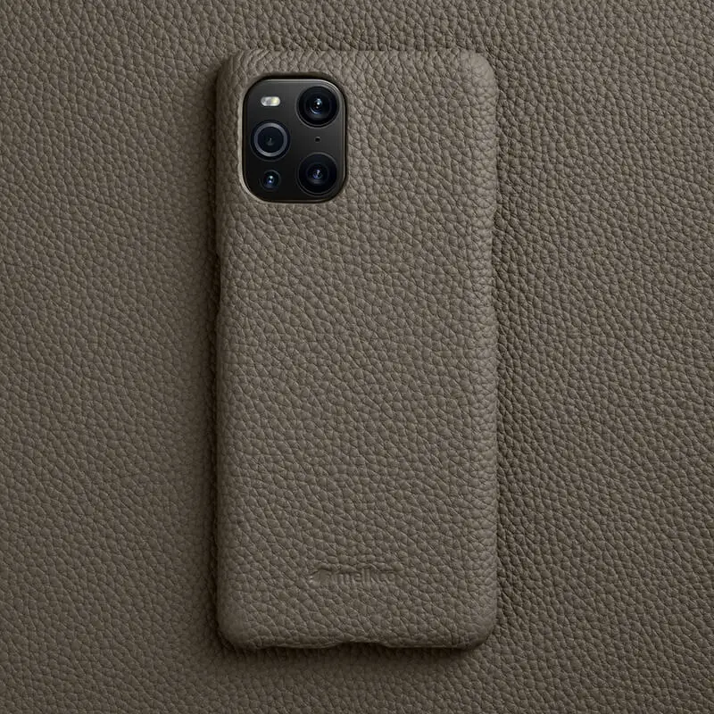 

Genuine Leather Phone Case for OPPO Find X3 Pro Premium Natural Cowhide Back Cover for OPPO Find X3 Luxury Business Shell