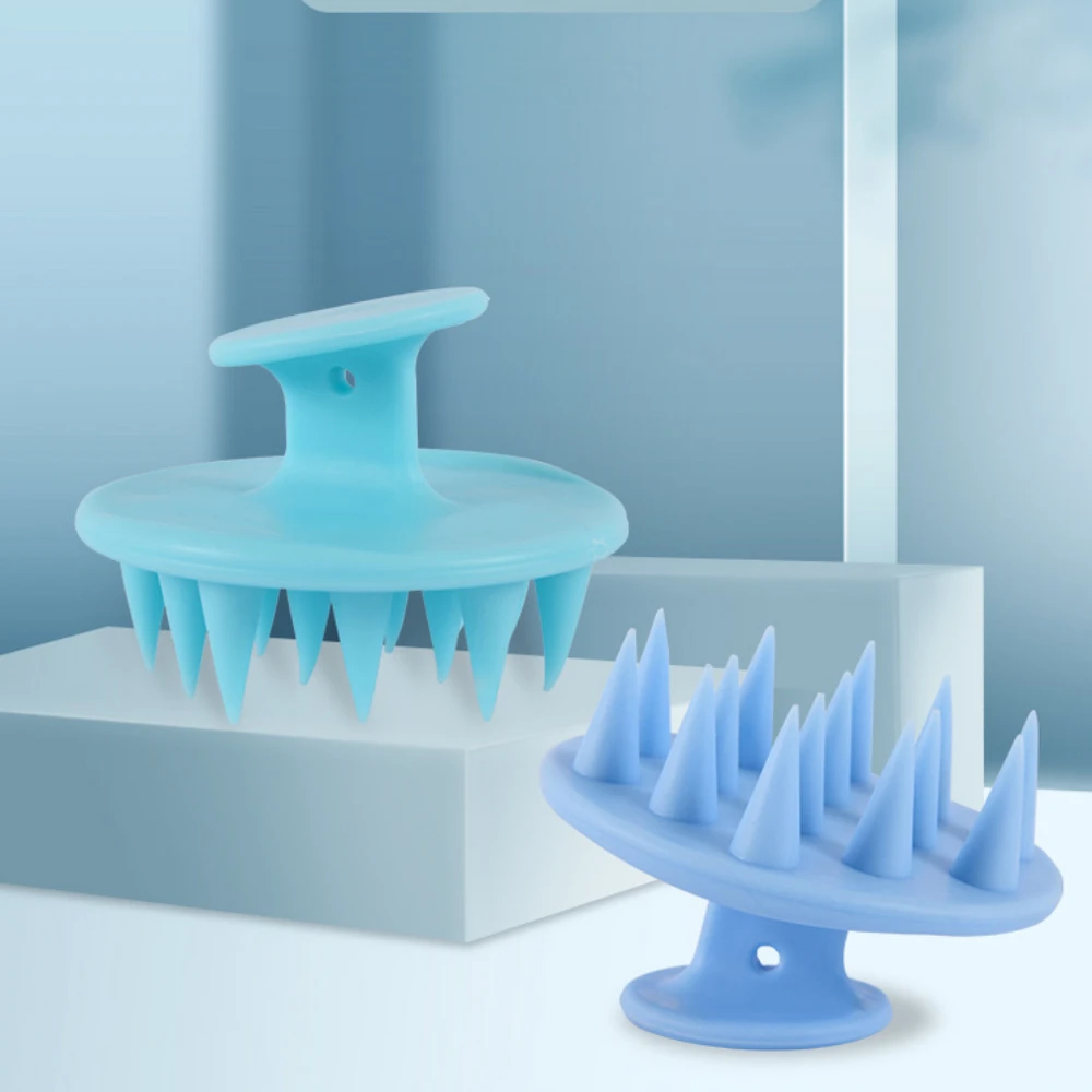 

1pc 14 Teeth Massage Silicone Shampoo Brush Hair Shampoo Comb Scalp Cleaning Head Massage Soft Shampoo Conditioner Brush