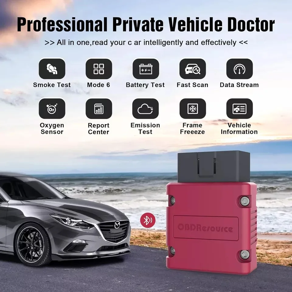 OBDResource ELM327 V1.5 Автоматический сканер Bluetooth OBD2 Считыватель кодов PIC18F25K80 Чип для Android