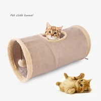 cat toy pet cat channel can store folding suede tube educational toy drill channel interactive playable can do nest