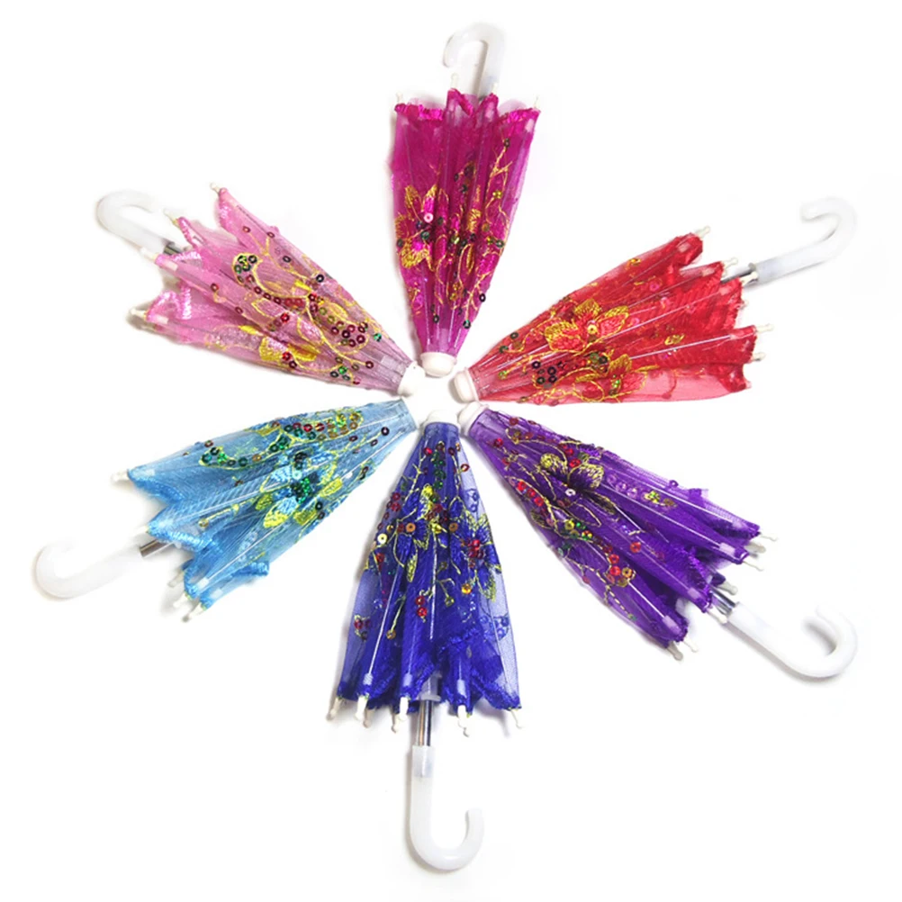 

Dollhouse Lace Umbrella Miniature Gift Dollhouse Accessories Decoration Kids Toy Birthday Girl Kids Toys child pretend toys