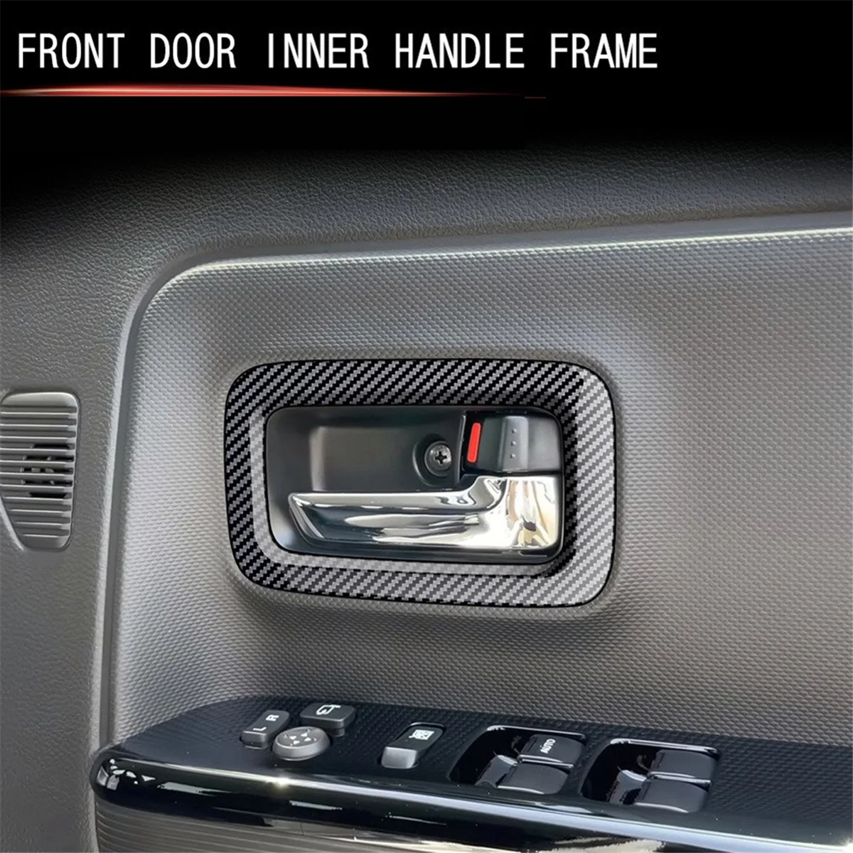 Автомобильная внутренняя дверная ручка из углеродного волокна крышка для Suzuki