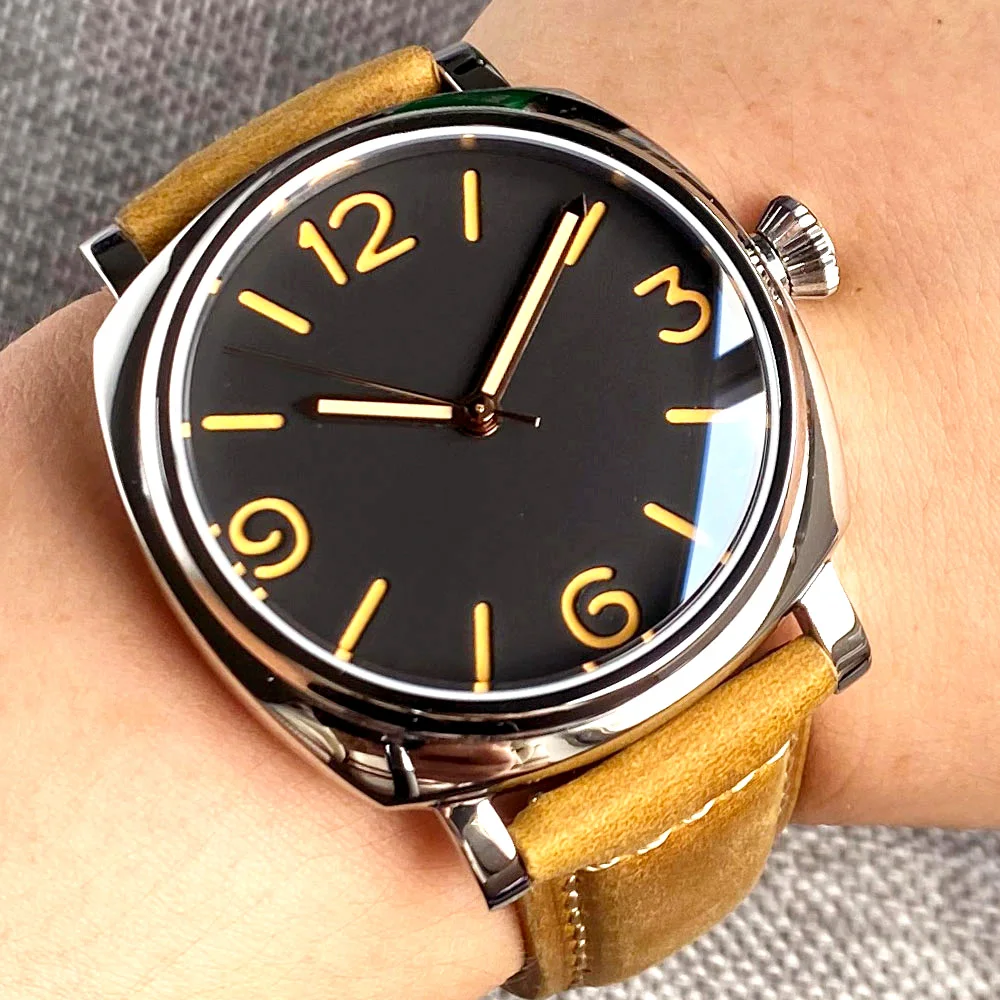 

200M Waterproof 42MM Square NH35A PT5000 Automatic Men Wristwatch California Dial AR Coating Sapphire Crystal Luminous