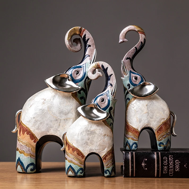 

india style decorative elephant statue office desktop Decorative statues Home Decoration elephant figurine decor retro figures