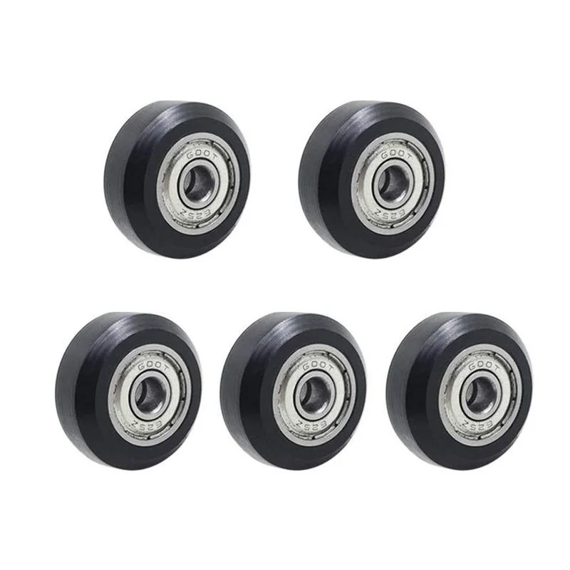

5Pcs POM Big Pulley Wheels with Bearings Gear Perlin for Creality CR-10, CR-10S, S4, S5, Ender 3, Ender 3 Pro 3D Printer Parts