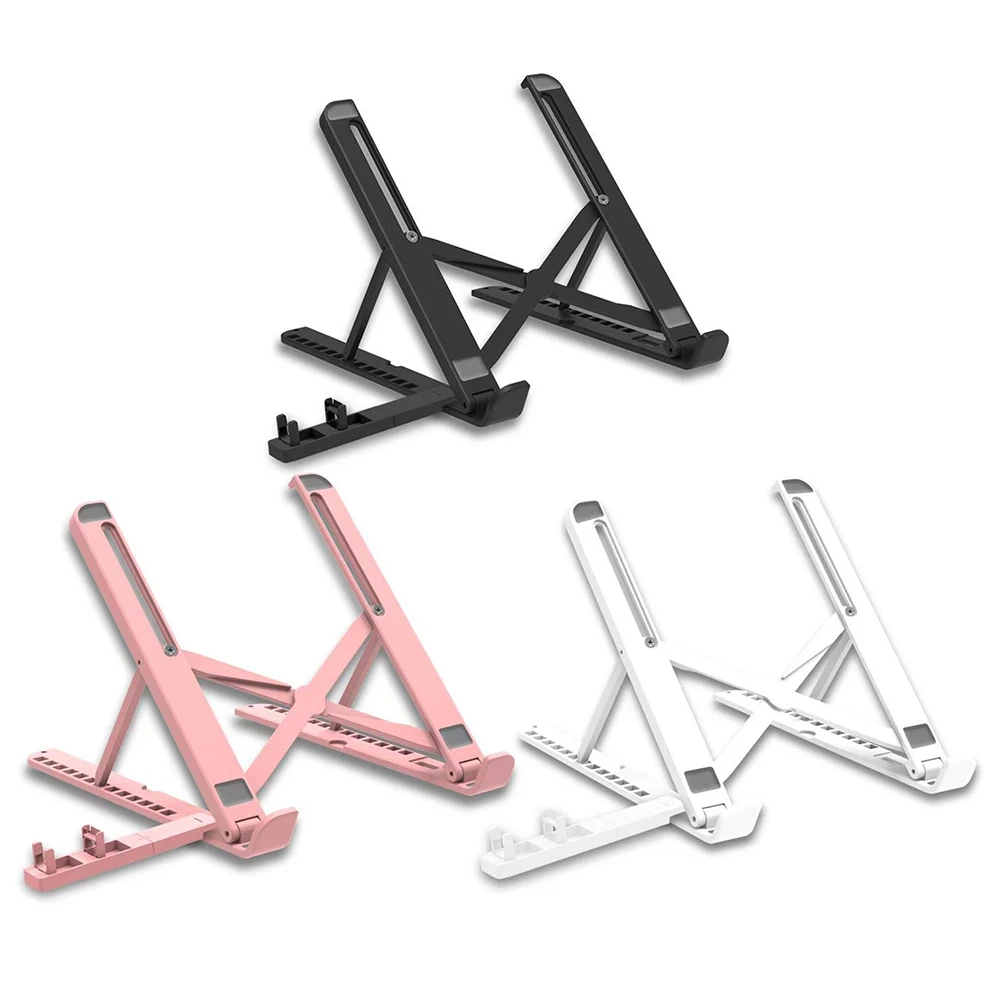 

Складная подставка для ноутбука с сумкой для хранения, портативный держатель-подставка для ноутбука, 13-уровневый Регулируемый подставка, о...