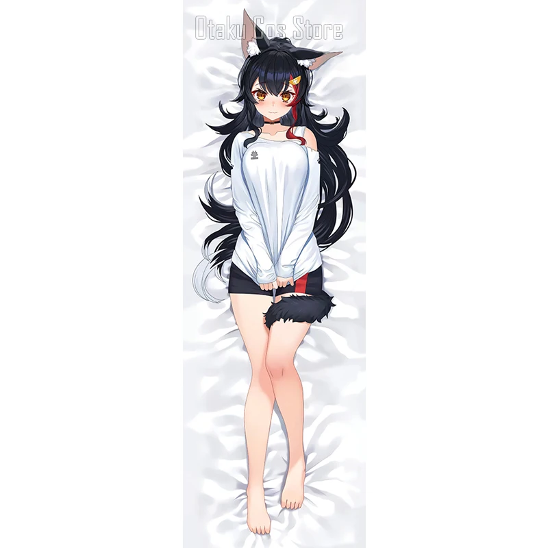 Аниме Hololive Vtuber Ookami Mio сексуальная подушка Dakimakura искусственная кожа японская