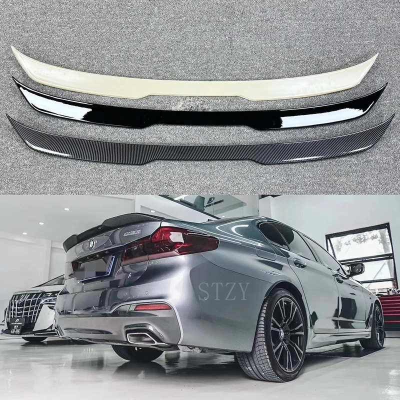 Фото Спойлер на багажник для BMW 5 серии G30 F90 M5 520i 530i 540i M550i M550d, задний спойлер, обвес, диффузор, тюнинг 2017-2023 №5