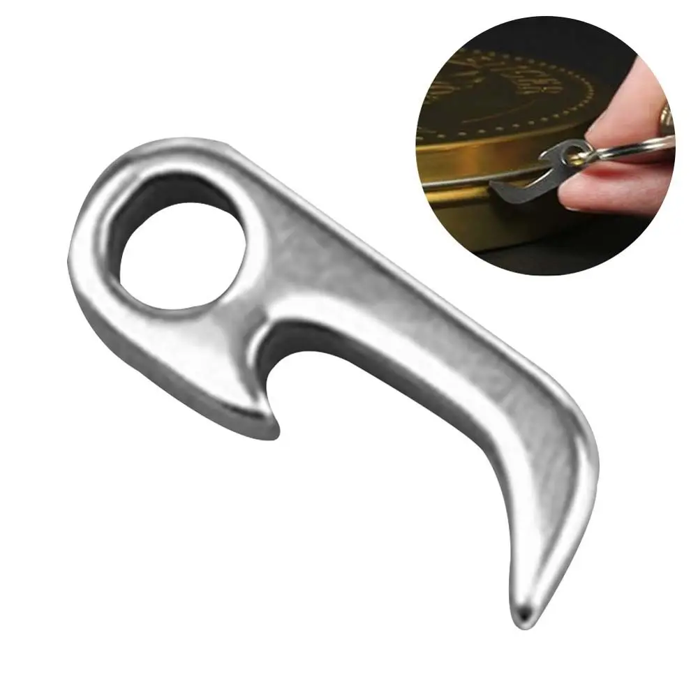 

1PC Stainless Steel Bottle Opener Home Keychain Easy Operate Camping Outdoor Small Durable Multifunction Tools