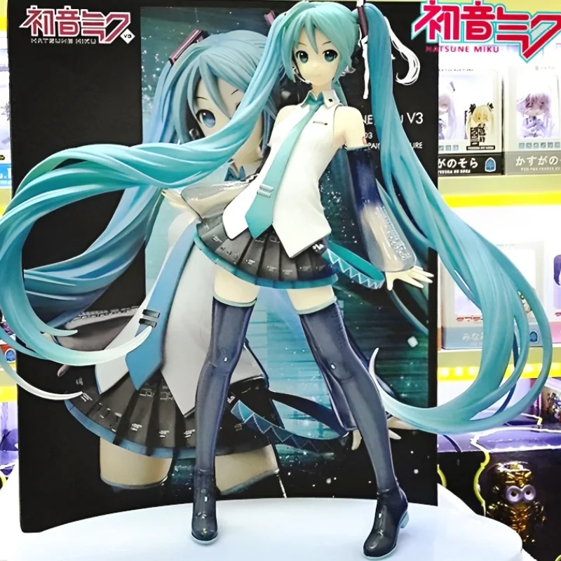 

New 42cm Anime Hatsune Miku Figure Snow Pvc Action Figures Statue Figurine Kawayi Model Doll Collect Ornament Toy Kid Xmas Gift
