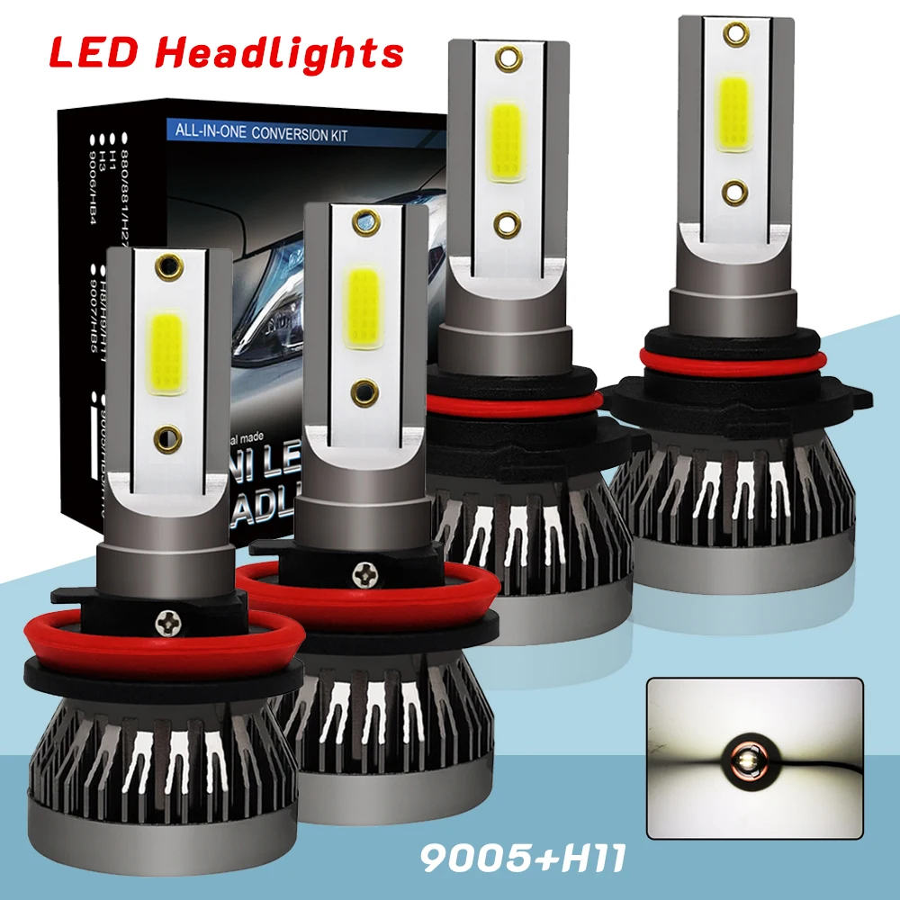 

H4 H7 Car LED Headlight Bulb 9005/9006/9012/H1/H11 High Brightness Waterproof Automotive LED Bulb Kit High Low Beam Headlamp