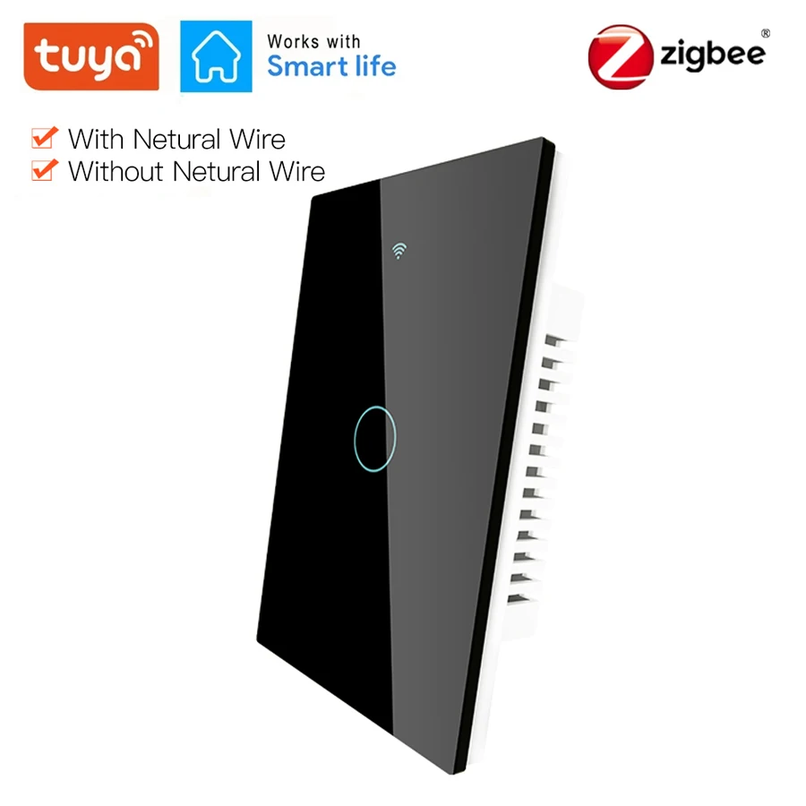 

Двойной выключатель света 11 Zigbee, настенный сенсорный выключатель на 1, 2, 3 клавиши, Zigbee 3,0, смарт-переключатель с поддержкой приложения Tuya и ...