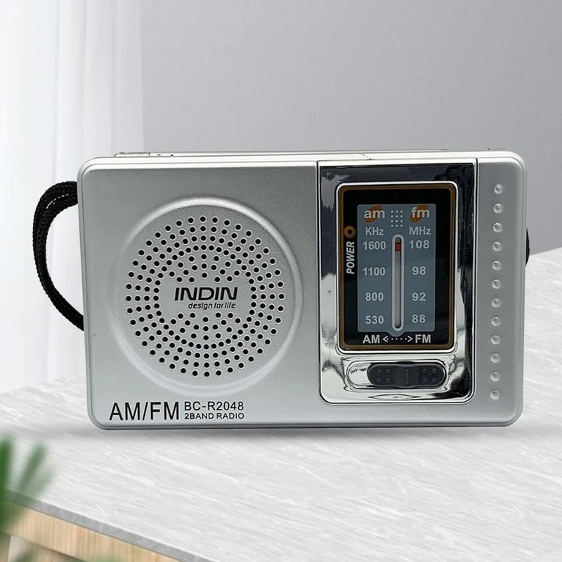 R2048 Portable Radio Pocket Size Telescopic Antenna Battery Powered Mini Multifunctionl AM FM for Elder | Электроника