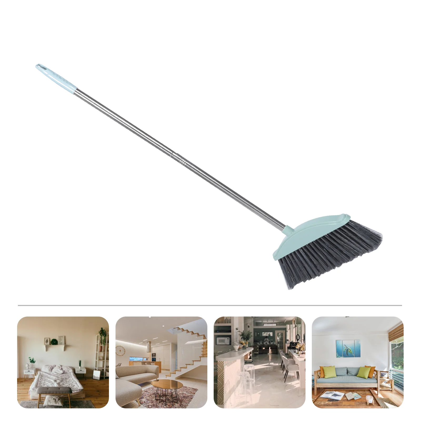 

Broom Sweeping Cleaning Handle Brooms Outdoorbrush Indoor Floordustpan Garbage Kitchen Clean Trash Tool Setheavy Metal Duty