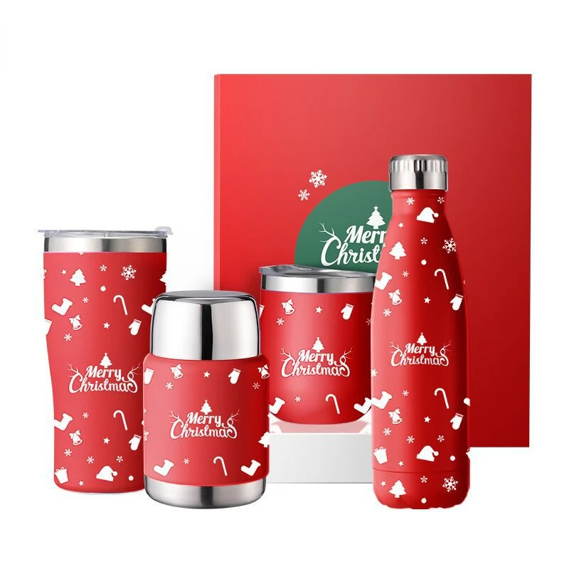 

Egg cup, car cup, coke bottle, lunch box, creative stainless steel double vacuum Christmas series insulated cup thermos