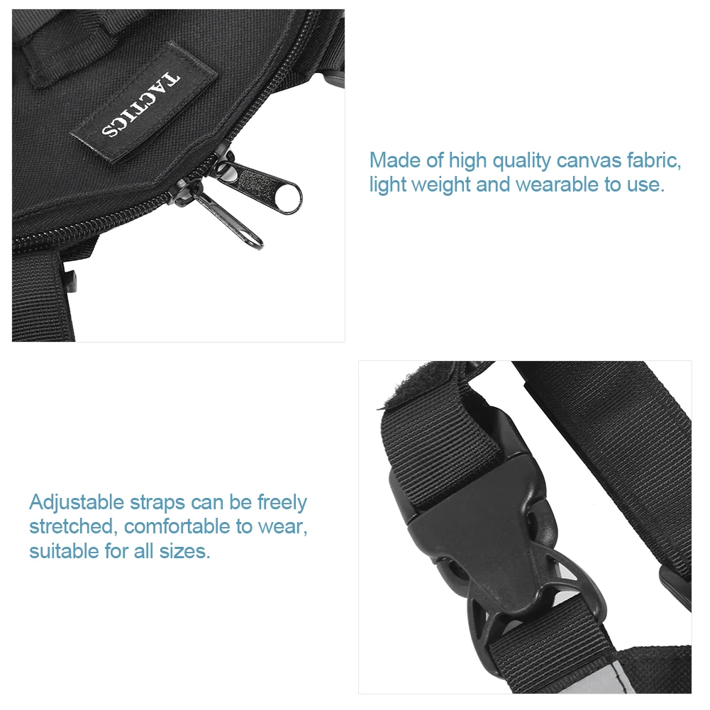 Walkie Talkie Chest Front Pack Pouch Tactics Outdoor Vest Rig Carry Bag Storage Bag walkie walkie walkie walkie walkie walkie
