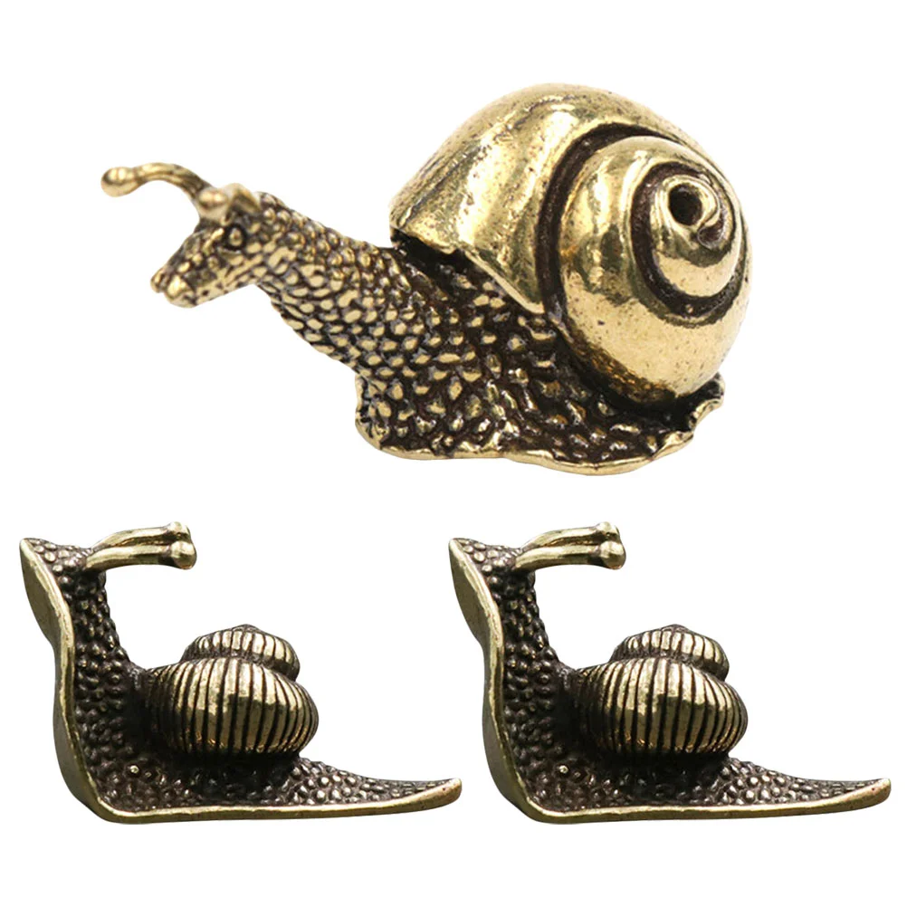 

Snail Brass Garden Figurine Ornament Figurines Office Sculpture Animal Statue Ornaments Pet Teagift Housewarming Exquisite Craft