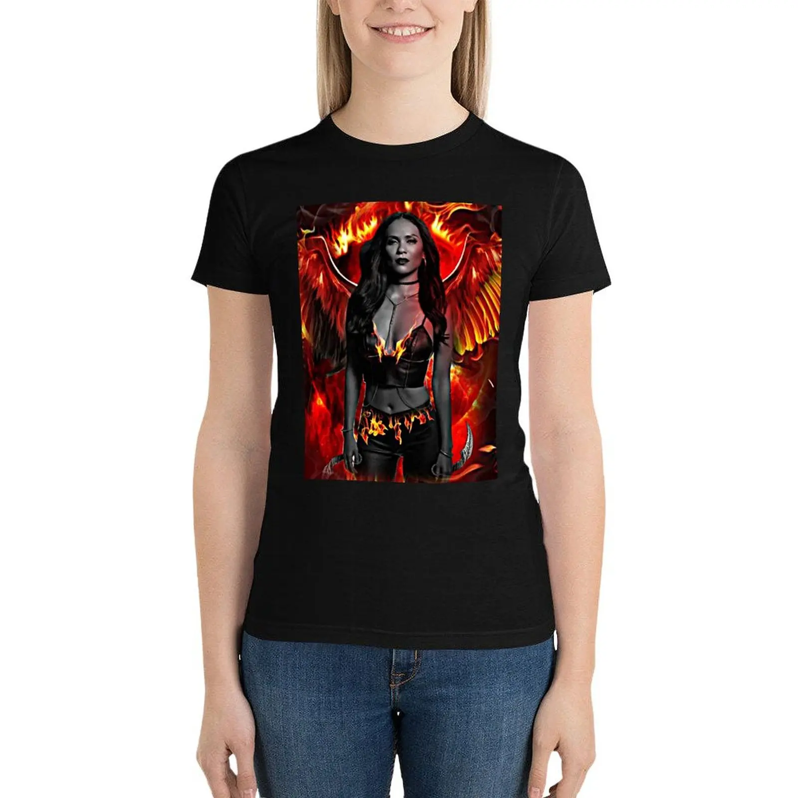 Футболка mazikeen demon восхитительная летняя одежда Симпатичные футболки для женщин