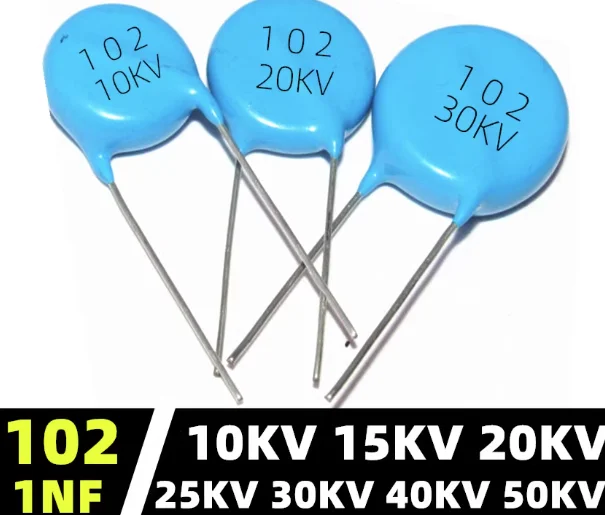 

1PCS 30KV 30000V 1000PF 1NF 102 High Voltage Ceramic Capacitor