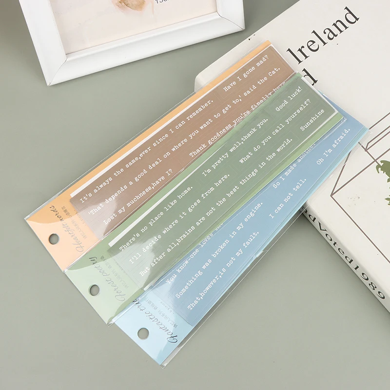 6 шт. винтажные милые красивые слова элегантные наклейки для украшения ноутбука