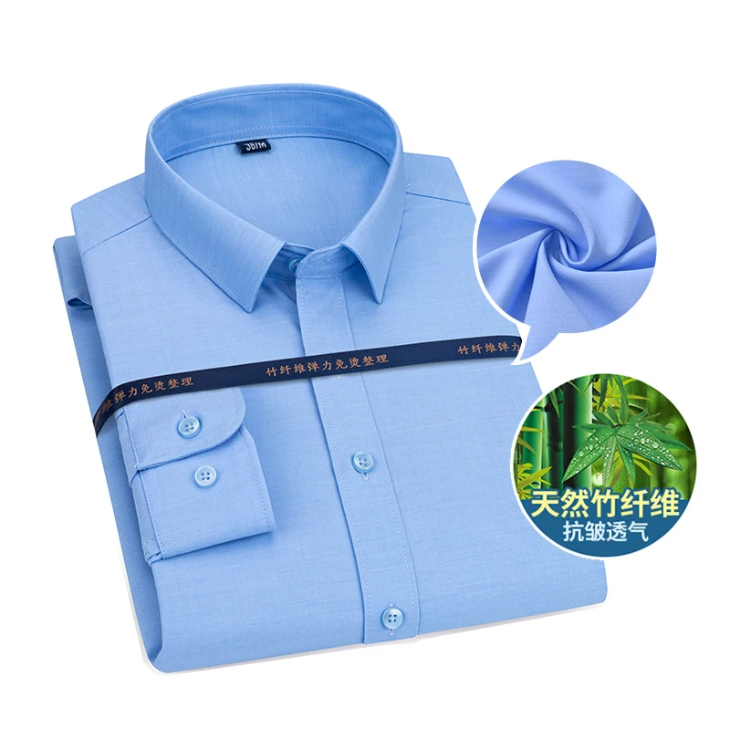 

AOLIWEN Summer Sping Long Sleeve Brand Stripe Concise Man Shirts Comfortable Slim Casual Versatile Clothes