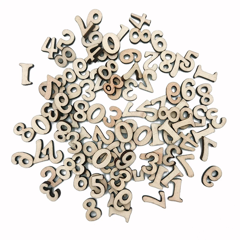 50 шт. 0-9 деревянная фанера сделай сам |