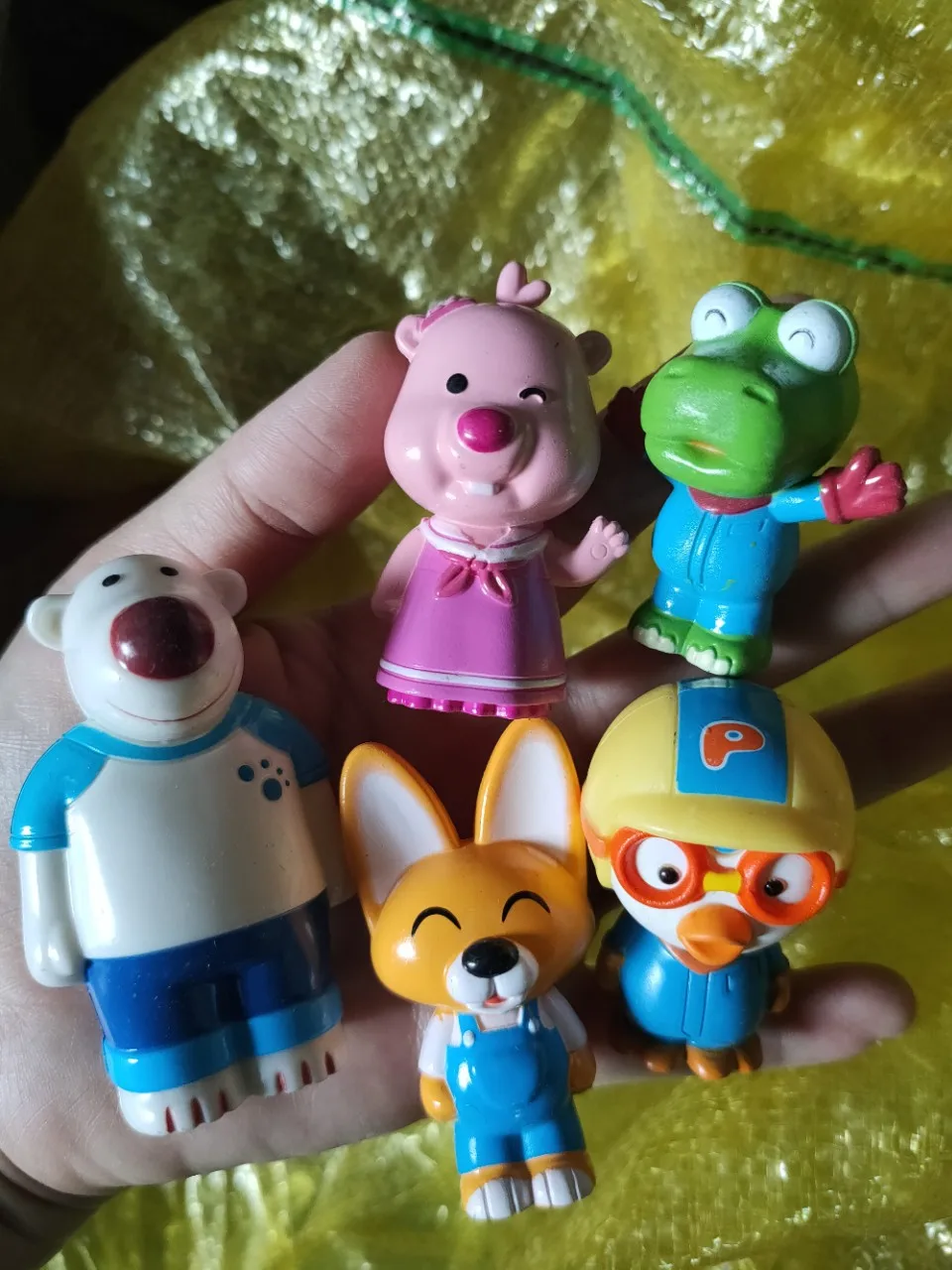 5pcs/set kawaii Korean children's cartoon cartoons for educational intelligence pororoing figure model toys children gifts