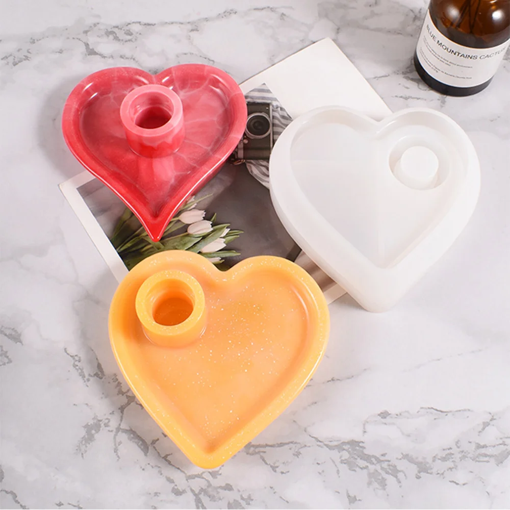 Crystal Drop Glue Candlestick Mold Candle Socket Mold Decoration