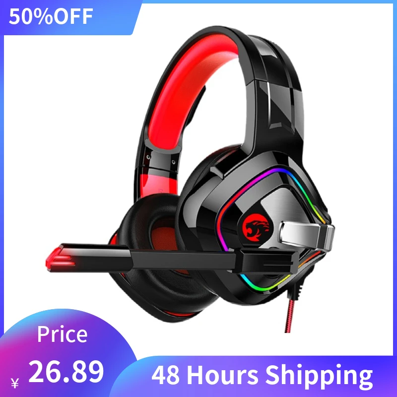 

2022 настольная музыка PS4 Игровые наушники стерео RGB шатер наушники гарнитура микрофон Xbox One/ноутбук/ПК планшетный геймер
