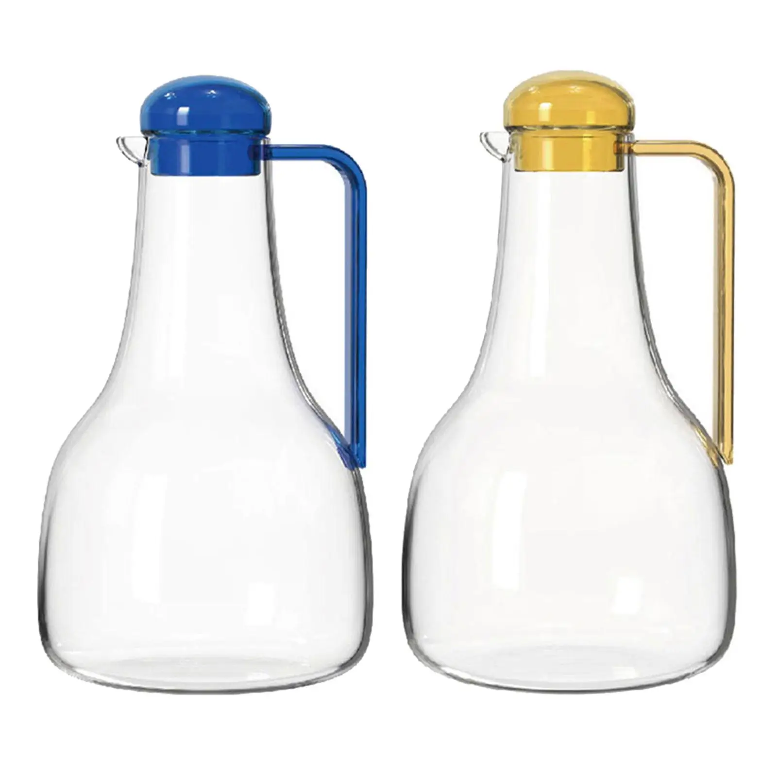 Glass Water Kettle Stylish Transparent Lightweight Cute Teaware Heatproof 1300ml for Party Housewarming Gift Hotel Kitchen