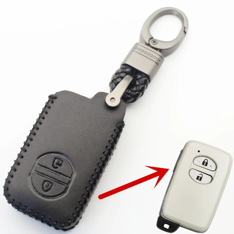 

Чехол для Toyota Prius Aqua IQ Ractis Belta Vitz Corolla Axio из натуральной кожи с двумя кнопками