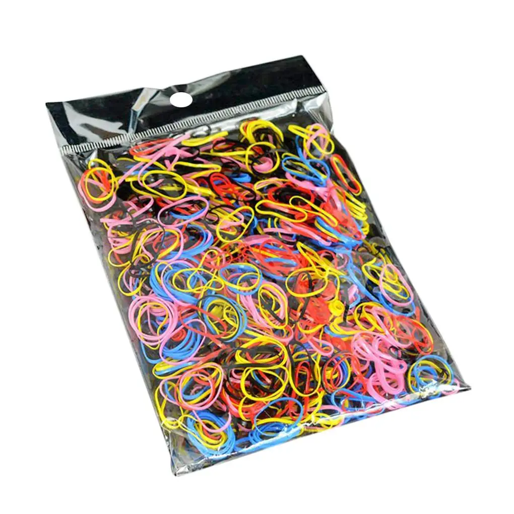 

1000 шт., одноразовые детские резинки для волос