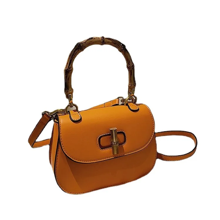 

Designer Bamboo Handle Women Handbag Luxury Designer Crossbody Bags for Women High Quality Shoulder Bag 2021 Purse Female