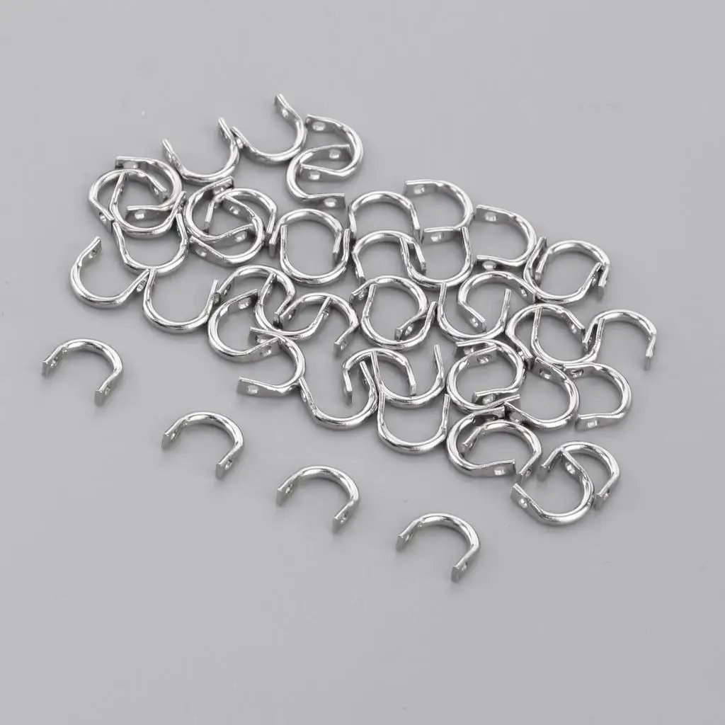 

50 Pieces Easy Clevises Stainless Steel DIY Baits Clevis