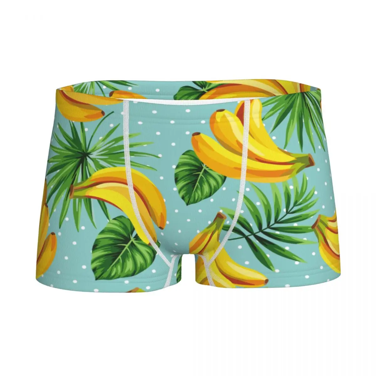 

Children's Boys Underwear Banana Summer Fruits Young Briefs Boxer Shorts Tropical Palm Leaves Teenage Cotton Underpants