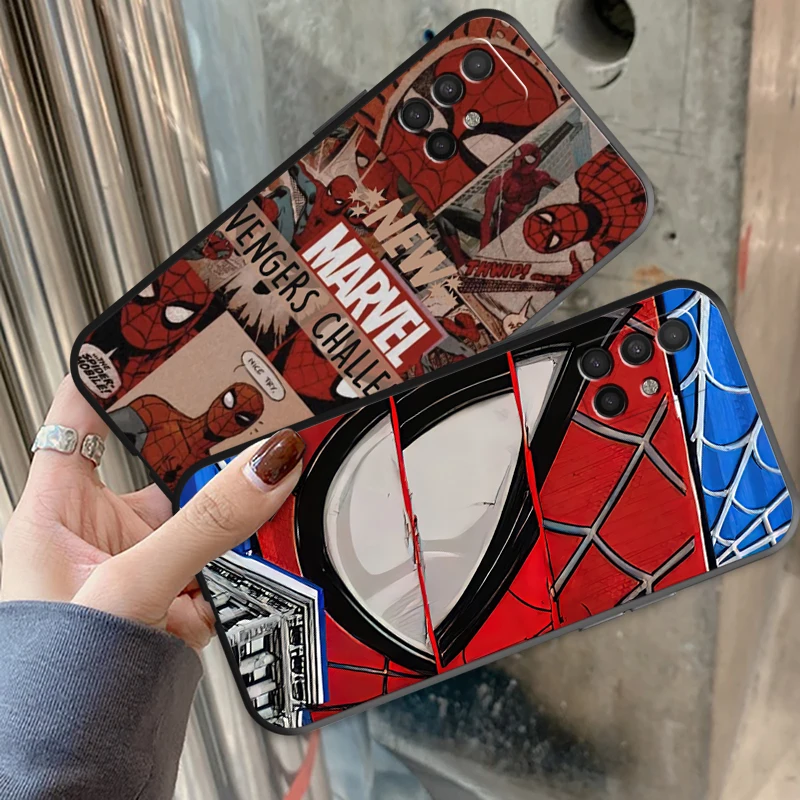 

Marvel's Spider-man Phone Cases For Samsung S20 FE S20 S8 Plus S9 Plus S10 S10E S10 Lite M11 M12 S21 Ultra Carcasa Smartphone