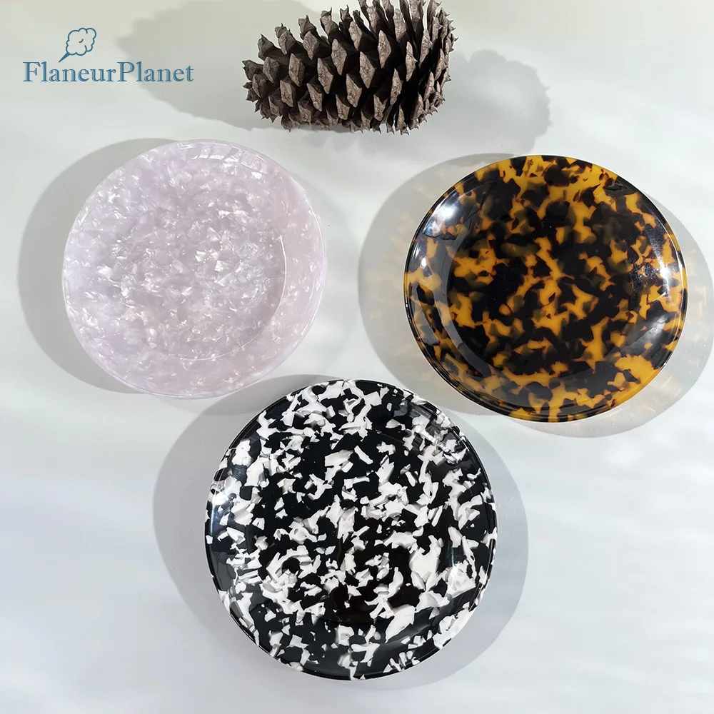 FlaneurPlanet Unbreakable  Decorative Jewelry Tray Perfect Gift For Wedding Birthday And Shower