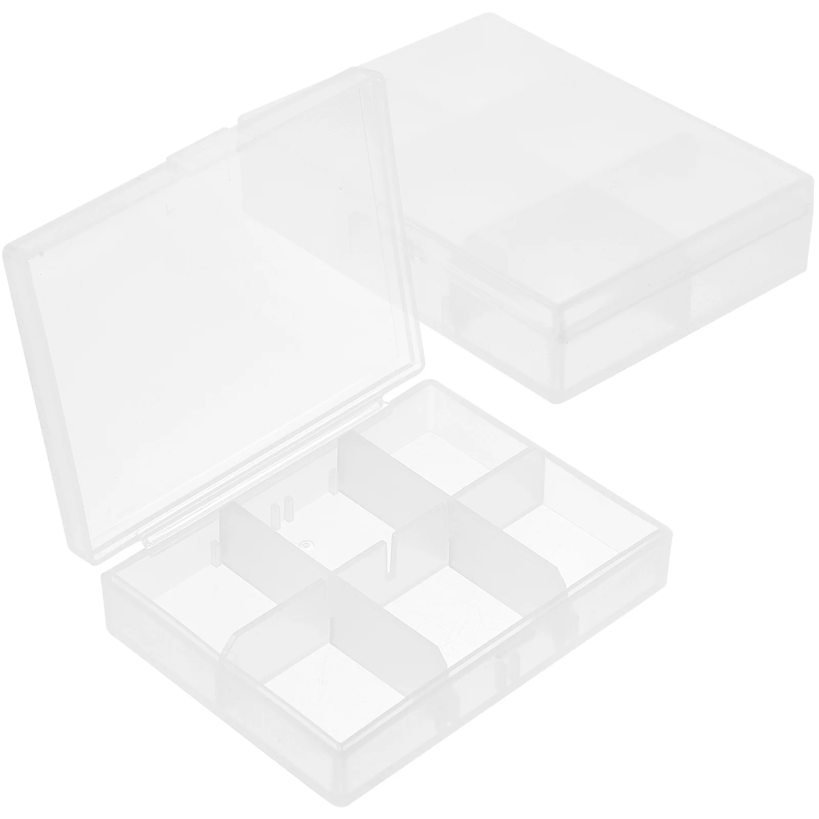 

2pcs Picture Storage Boxes Portable Photos Organizing Boxes Classified Photo Cases